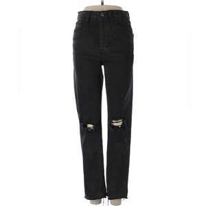 Black distressed jeans